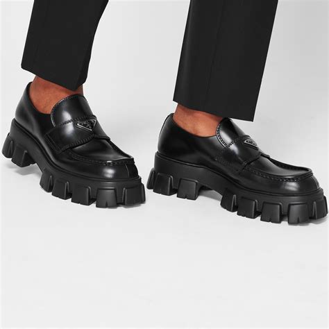 prada monolith loafers sizing.